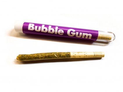 Unikátní Zážitek: Slim Bubble Gum CBD Joint s Prémiovými RAW Papírky a Filtry Rolls