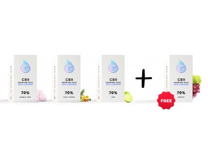 3+1 Free 70% CB9 0,5ml Premium CCELL Vape