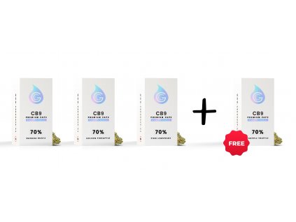 3+1 Free 70% CB9 0,5ml Premium CCELL Vape