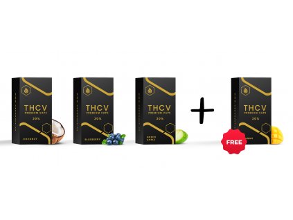 3+1 zdarma 20% THCV 0,5ml Premium CCELL Vape