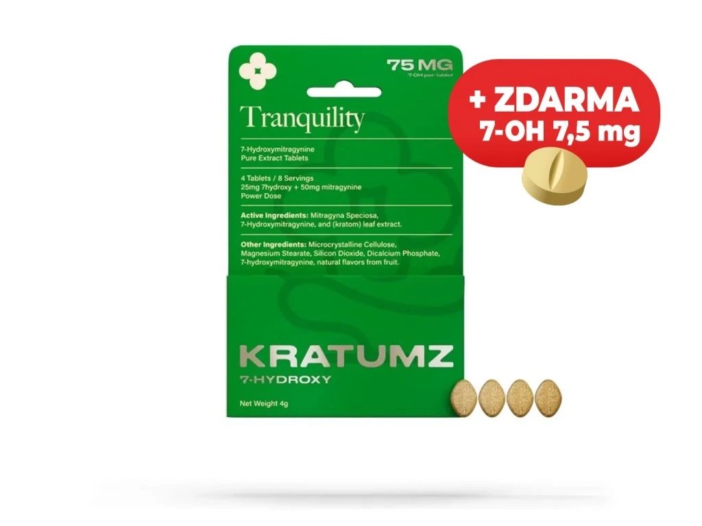 558 kratumz tablety 7oh 75mg 7 hydroxymitragynine tranquility