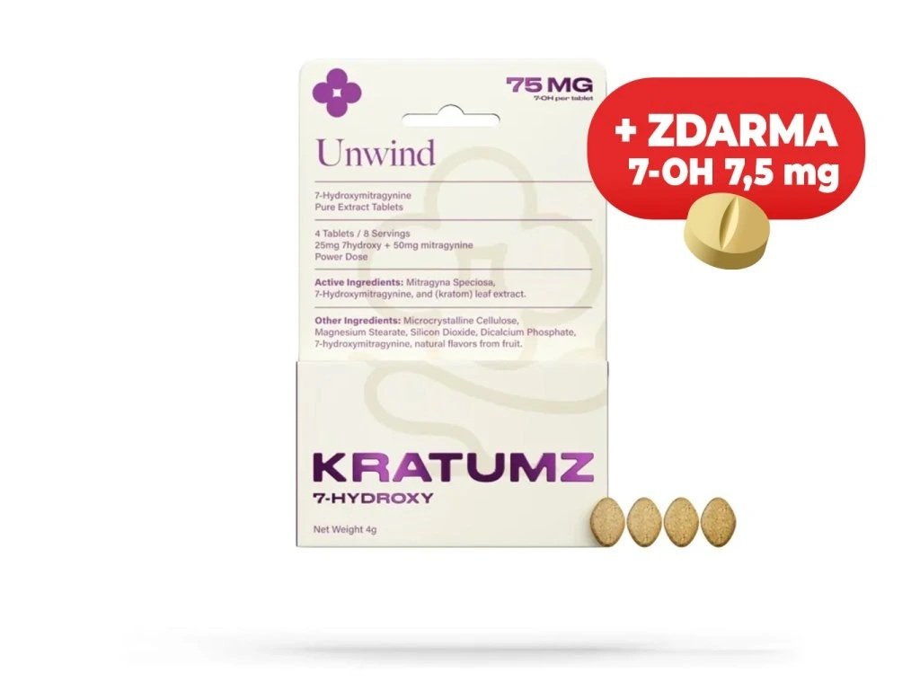 555 kratumz tablety 7oh 75mg 7 hydroxymitragynine unwind
