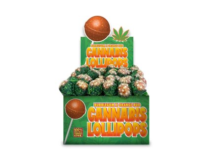 Wholesale The Hempy Lab Cannabis Lollipops Orange Bud 70pcsdisplay 2