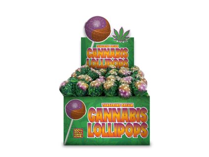Wholesale The Hempy Lab Cannabis Lollipops Tangerine Dream 70pcsdisplay 2