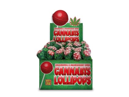 Wholesale The Hempy Lab Cannabis Lollipops Strawberry Haze 70pcsdisplay 2