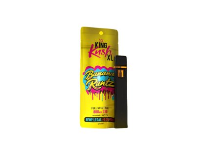King Kush XL Banana Runtz 800mg CBD Disposable Vape Pen 10pcsdisplay Wholesale 1