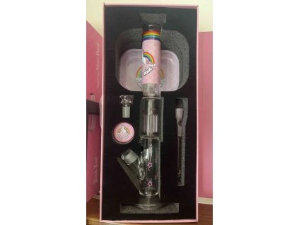 Black Leaf BITCH Bong Boxed Bong Cylinder Perco