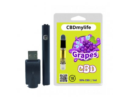 CBD 1ml vaporizer set -  GRAPE - CBD 99% CBDmylife