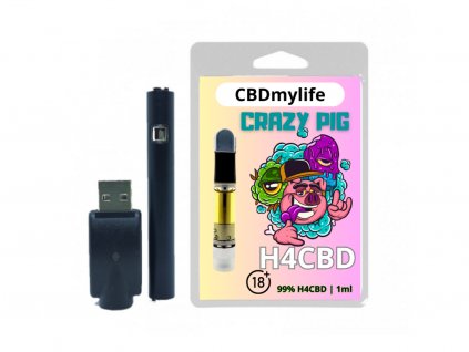 H4CBD 99% set Vaporizer - CRAZY PIG - 1ml CBDmylife