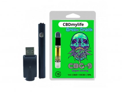 CBG9 vaporizer set - 99% - Green Crack -1ml - CBDmylife