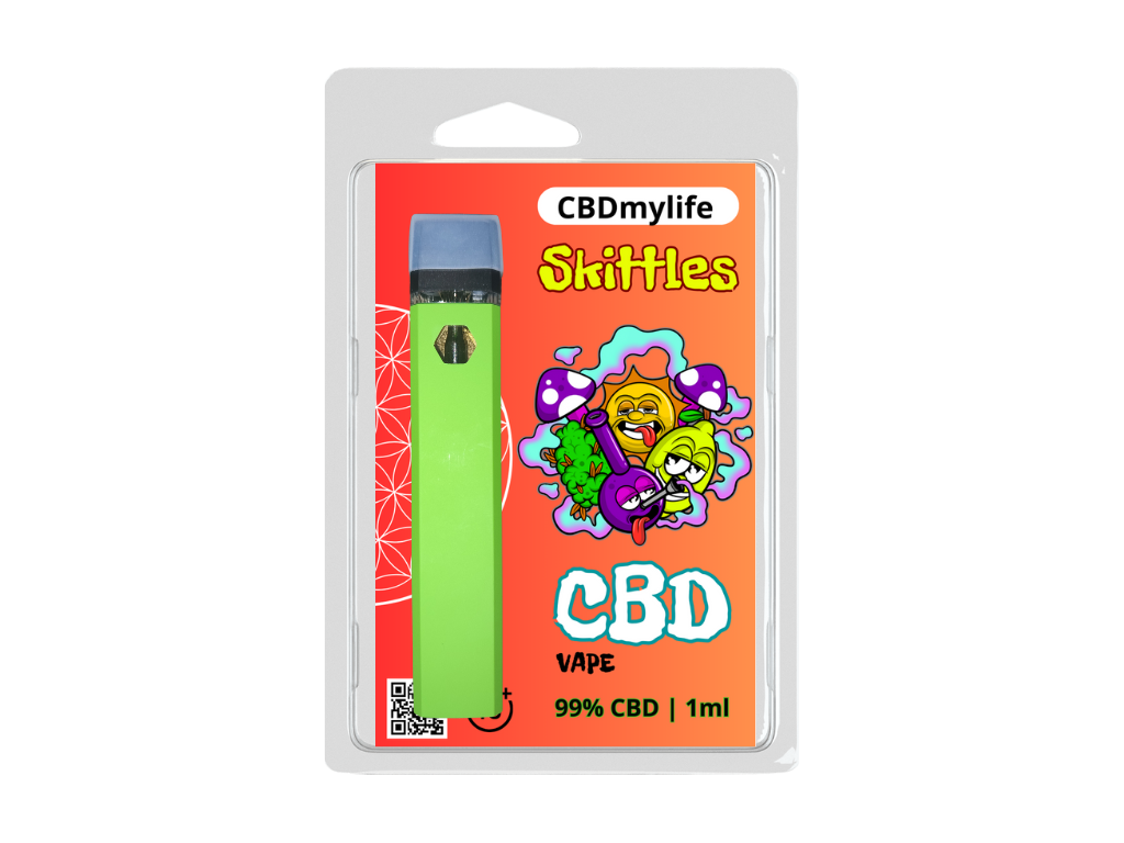 1ml CBD jednorázové Skittles 99% CBD - CBDmylife