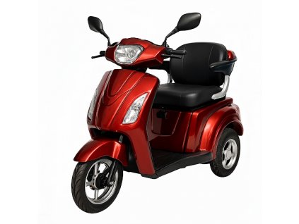 Elektrotrikolka cerveno cerna