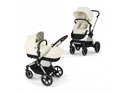 CYBEX EOS LUX Kombinovaný kočárek 2v1 - Seashell Beige/Light Beige