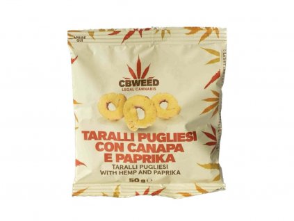 Taralli paprikové konopné krekry, 50g