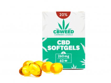 20% CBD Gelové kapsle