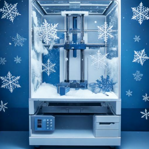 Problémy 3D tisku v laboratoři při nízkých teplotách