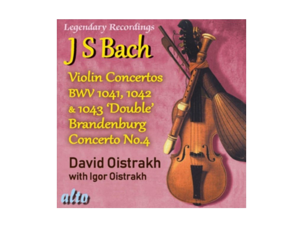 DAVID OISTRAKH - Bach Violin Concertos 1. 2. 3 Plus Brandenburg Concerto No.4 (CD)