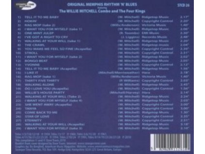 WILLIE MITCHELL - The Memphis Rhythm N Blues Sound Of (CD)
