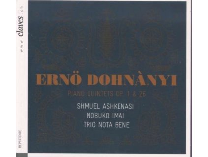 TRIO NOTA BENE / SHMU - Dohnanyi Quintets (CD)