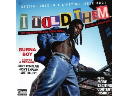 BURNA BOY - I Told Them (CD)