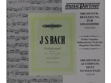 CD zu Übungszwecken - Johann Sebastian Bach: Violinkonzert BWV 1041 (CD)