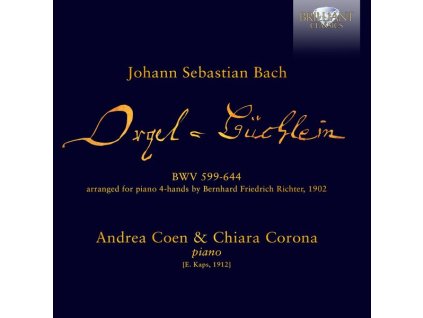 Johann Sebastian Bach (1685-1750) - Choräle BWV 599-644 "Orgelbüchlein" (arrangiert für Klavier 4-händig) (CD)