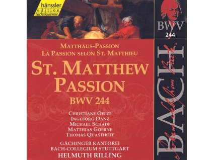 Johann Sebastian Bach (1685-1750) - Die vollständige Bach-Edition Vol.74 (Matthäus-Passion BWV 244) (CD)