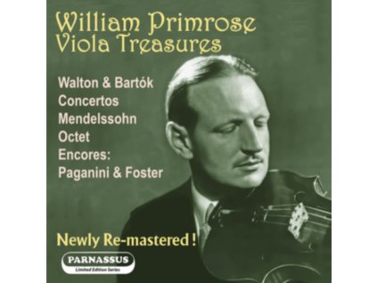 WILLIAM PRIMROSE - William Primrose: Viola Treasures (CD)