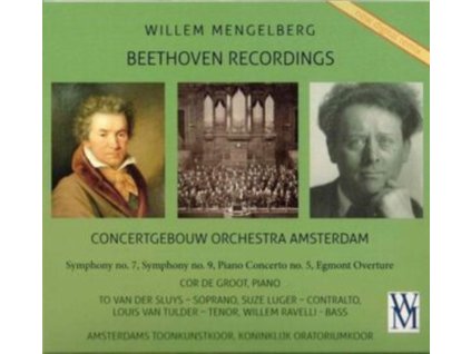 CONCERTGEBOUW ORCHESTRA / WILLEM MENGELBERG / COR DE GROTTE - Beethoven Symphonies No.7 & 9 / Piano Concerto No.5 / Egmont Overture (CD)
