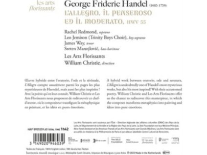 LES ARTS FLORISSANTS / WILLIAM CHRISTIE / RACHEL RAMOND / LEO JEMISON - Handel: LAllegro / Il Penseroso Ed Il Moderato (CD)