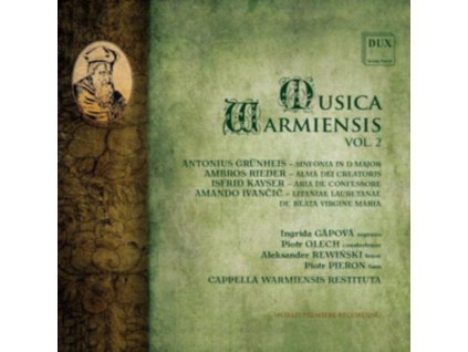 INGRIDA GAPOVA / PIOTR OLECH / ALEKSANDER REWINSKI / PIOTR PIERON / CAPPELLA WARMIENSIS RESTITUTA - Musica Warmiensis Vol. 2 (CD)