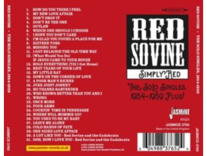 RED SOVINE - Simply Red - The Solo Singles 1954-59 Plus! (CD)