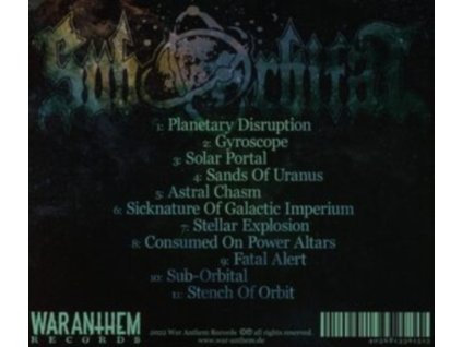 SUBORBITAL - Planetary Disruption (CD)