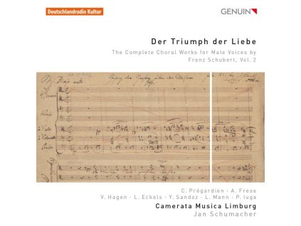 Franz Schubert (1797-1828) - Sämtliche Chorwerke für Männerchor Vol.2 "Der Triumph der Liebe (CD)