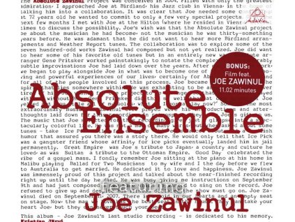 Absolute Ensemble feat. Joe Zawinul - Absolute Zawinul (CD)