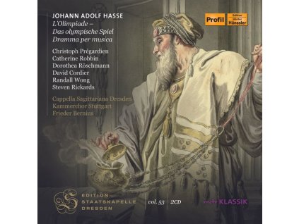 Johann Adolph Hasse (1699-1783) - L'Olimpiade (Das olympische Spiel / Dramma per musica in 3 Akten) (CD)