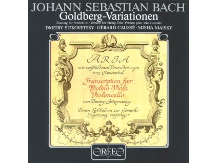 Johann Sebastian Bach (1685-1750) - Goldberg-Variationen BWV 988 für Streichtrio (CD)