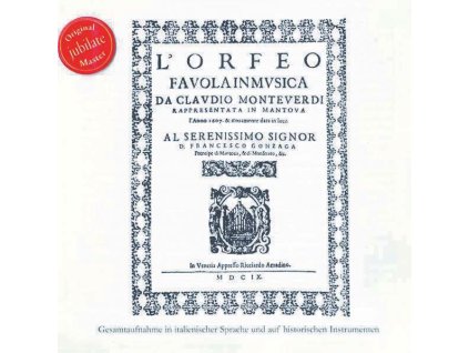 Claudio Monteverdi (1567-1643) - L'Orfeo (Neufassung nach dem Urtext) (CD)
