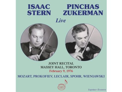 Isaac Stern & Pinchas Zukerman - Live Joint Recital, Massey Hall Toronto 1976 (CD)