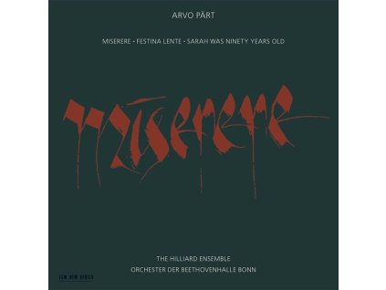 Arvo Pärt - Miserere (CD)