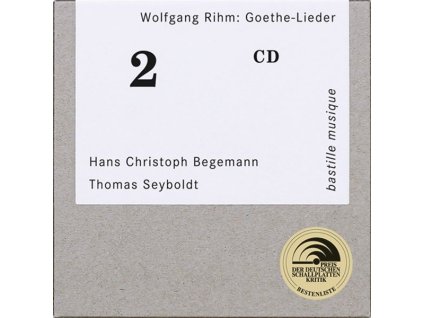 Wolfgang Rihm (1952-2024) - Lieder nach Goethe und Schiller (CD)