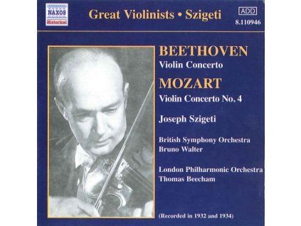 3913997 joseph szigeti spielt violinkonzerte cd