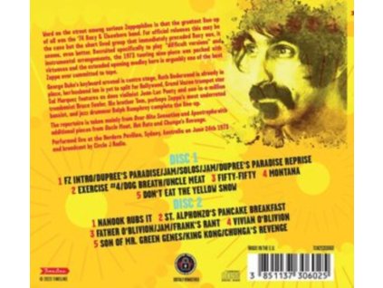 FRANK ZAPPA - Live In Australia 1973 (CDR)