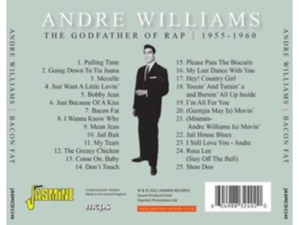 ANDRE WILLIAMS - Bacon Fat & Another 24 Sizzlin Cuts Of Detroit Soul Roots 1955-1961 (CD)