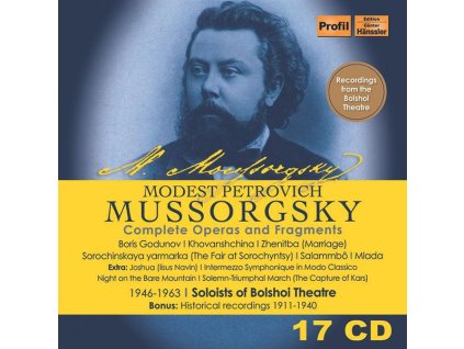 Modest Mussorgsky (1839-1881) - Sämtliche Opern und Fragmente (CD)
