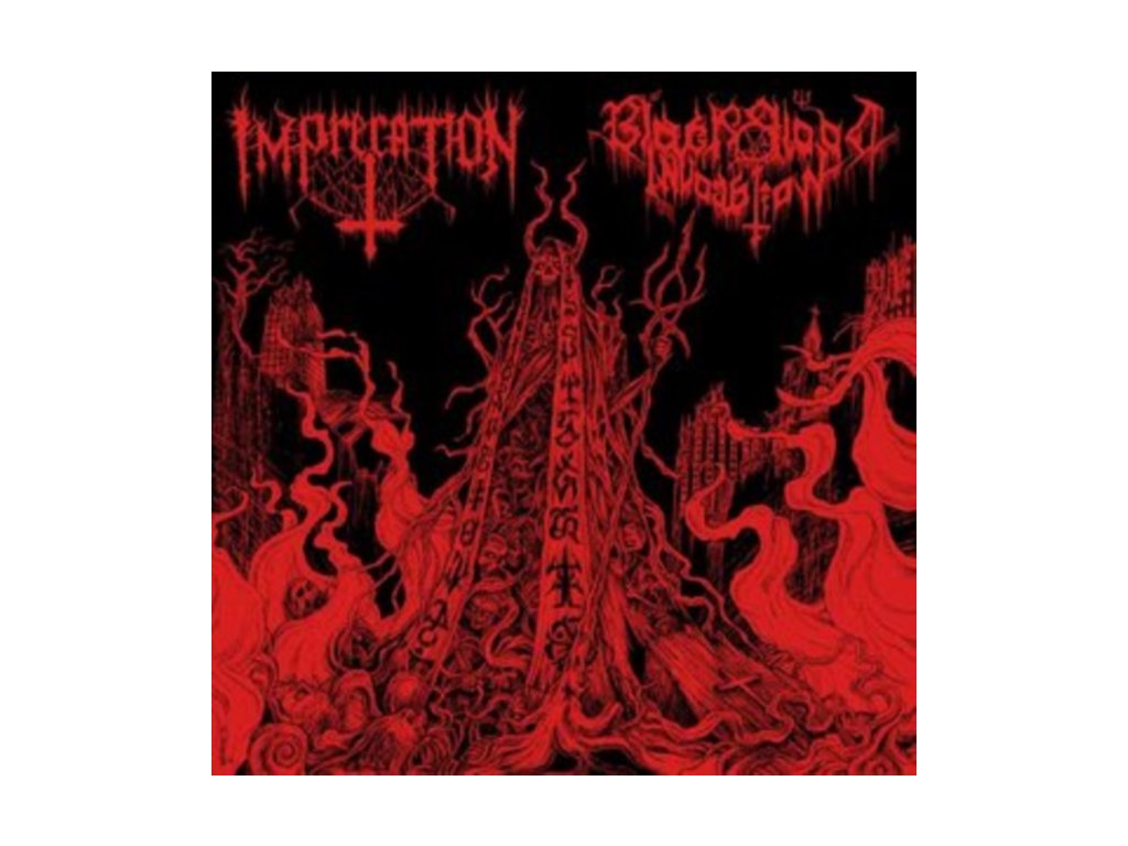 IMPRECATION / BLACK BLOOD INVOCATION - Diabolical Flames Of The Ascended Plague (LP)