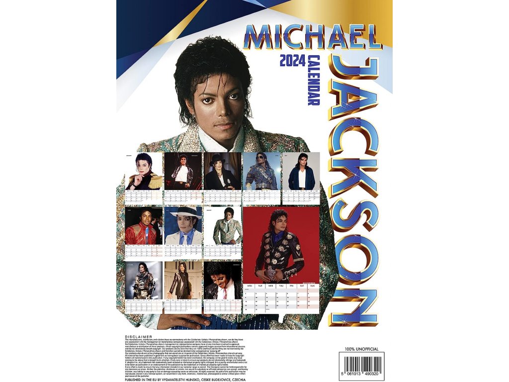 Michael Jackson 2024 kalendář A3 CDSoundtrack.cz