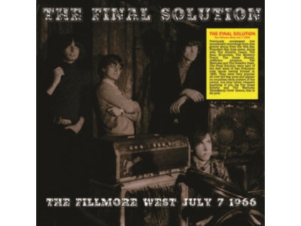 FINAL SOLUTION - The Fillmore West July 7 1966 (LP)