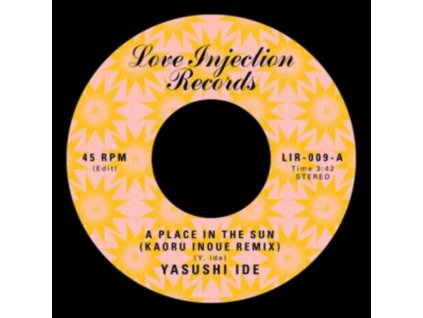 YASUSHI IDE - A Place In The Sun (Yellow Translucent Vinyl) (7" Vinyl)