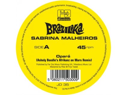 SABRINA MALHEIROS - Opara (Ashley Beedle Remixes) (12" Vinyl)